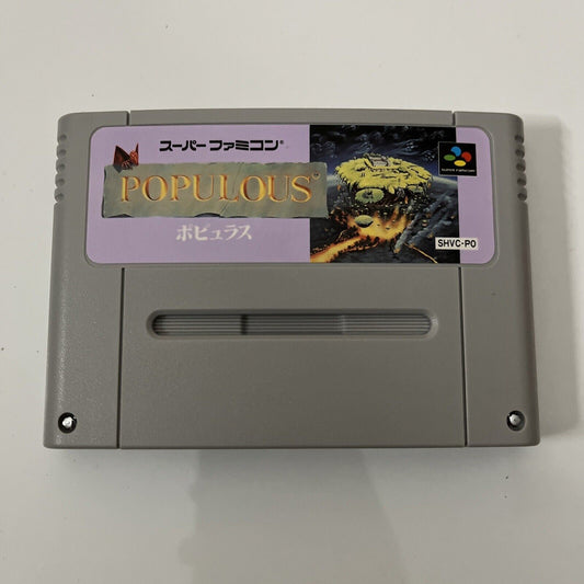 Populous - Nintendo Super Famicom SNES NTSC-J JAPAN World Building Game