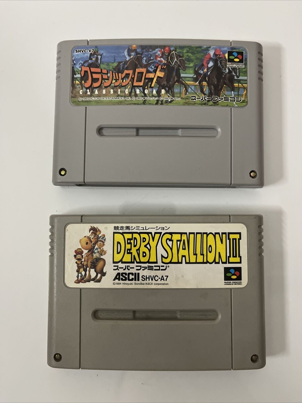 Classic Road + Derby Stallion II - Nintendo Super Famicom SNES NTSC-J JAPAN Game