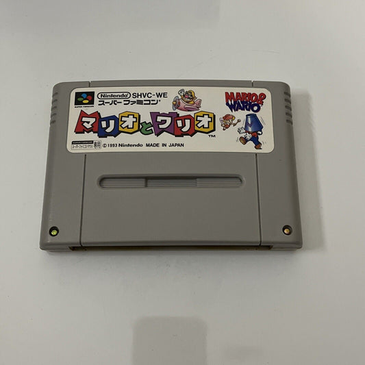Mario & Wario - Nintendo Super Famicom SNES NTSC-J JAPAN 1993 Game