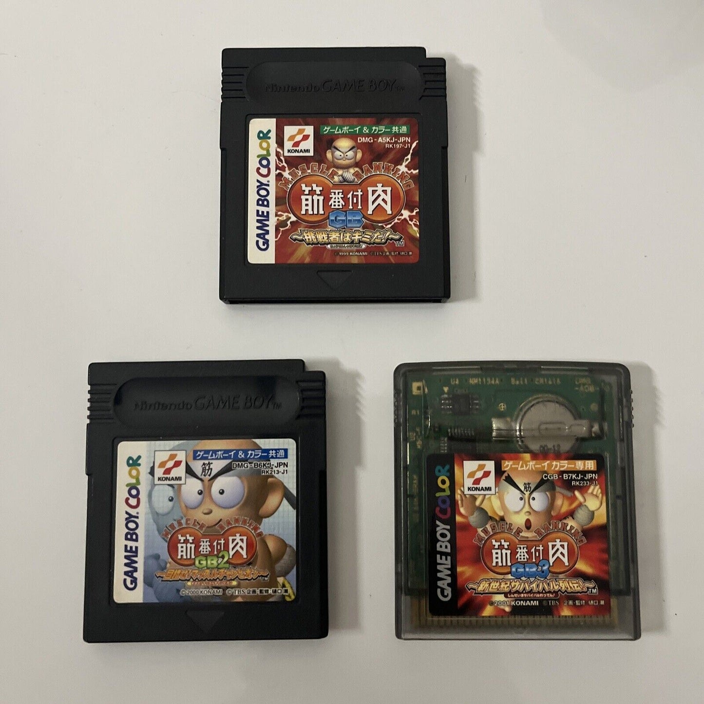 Kinniku Banzuke Muscle Ranking GB 1,2,3 - Nintendo Gameboy Color GBC JAPAN