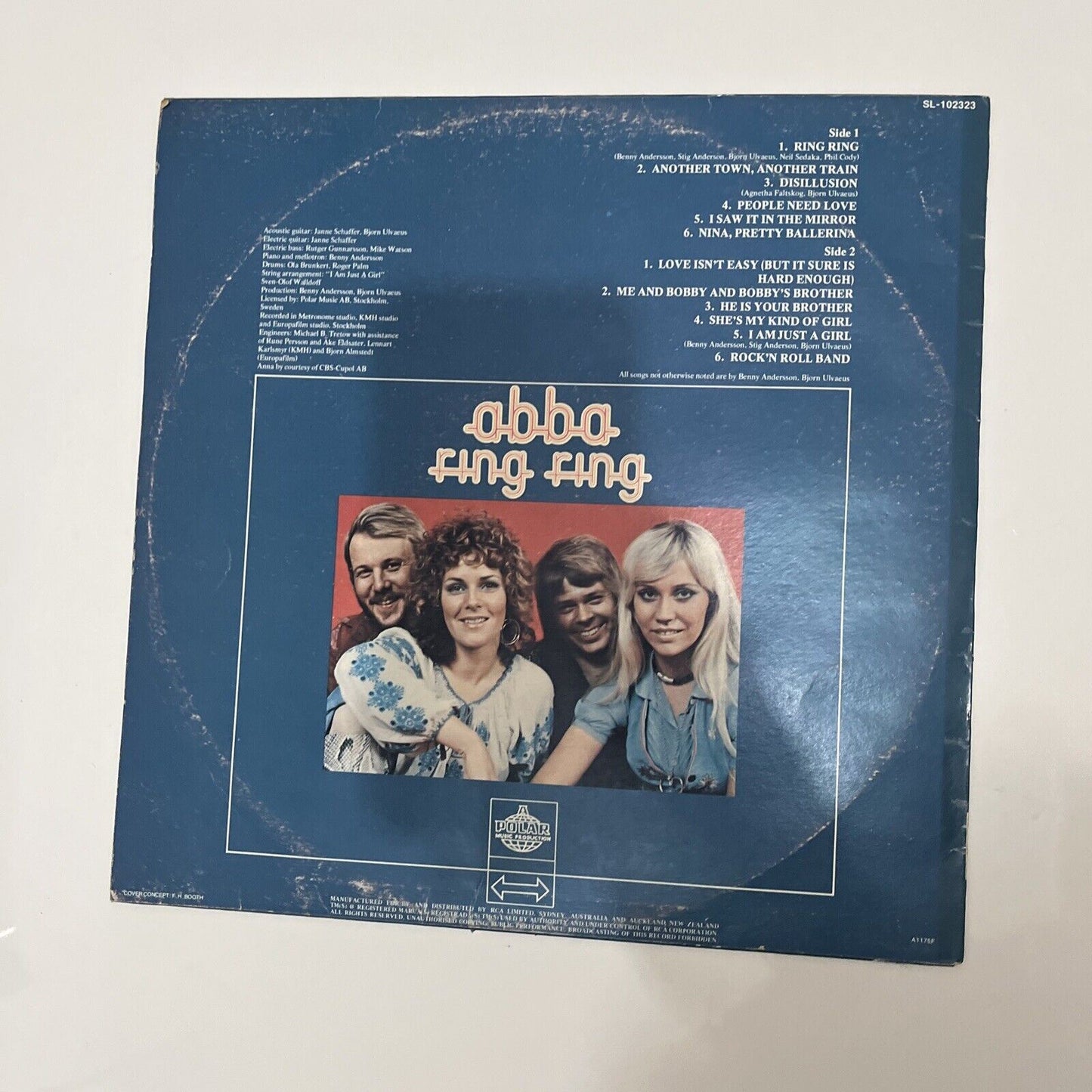 ABBA - Ring Ring Vinyl Record 1975 LP