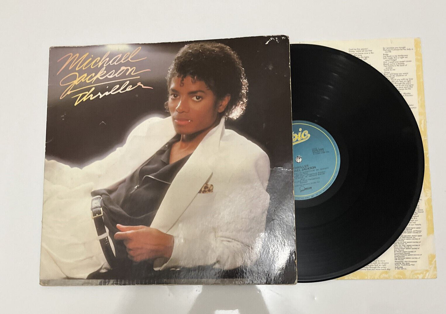 Michael Jackson – Thriller 1982 Vinyl Record LP EPIC ELPS 4328