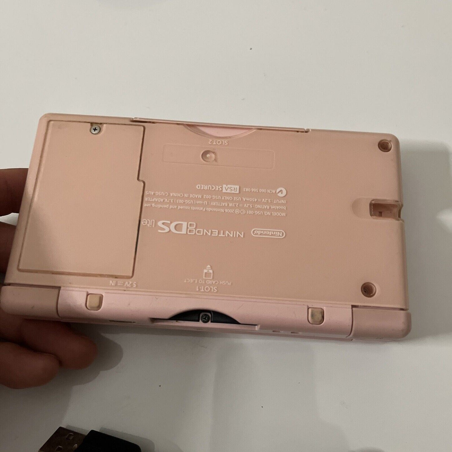 Nintendo DS Lite Pink Console with Stylus & Charger