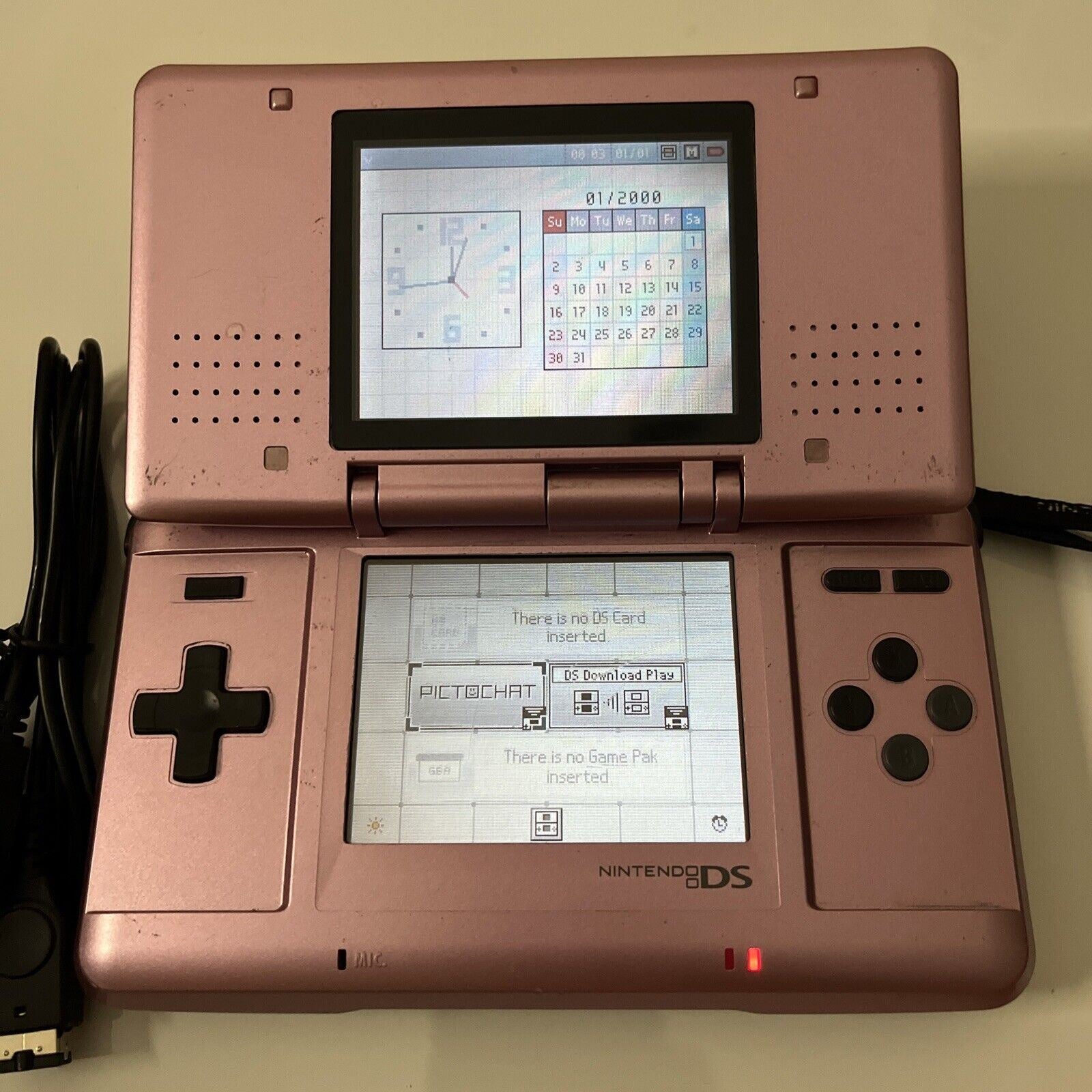 Nintendo DS Original Phat Console Mystic Pink with Charger – Retro Unit