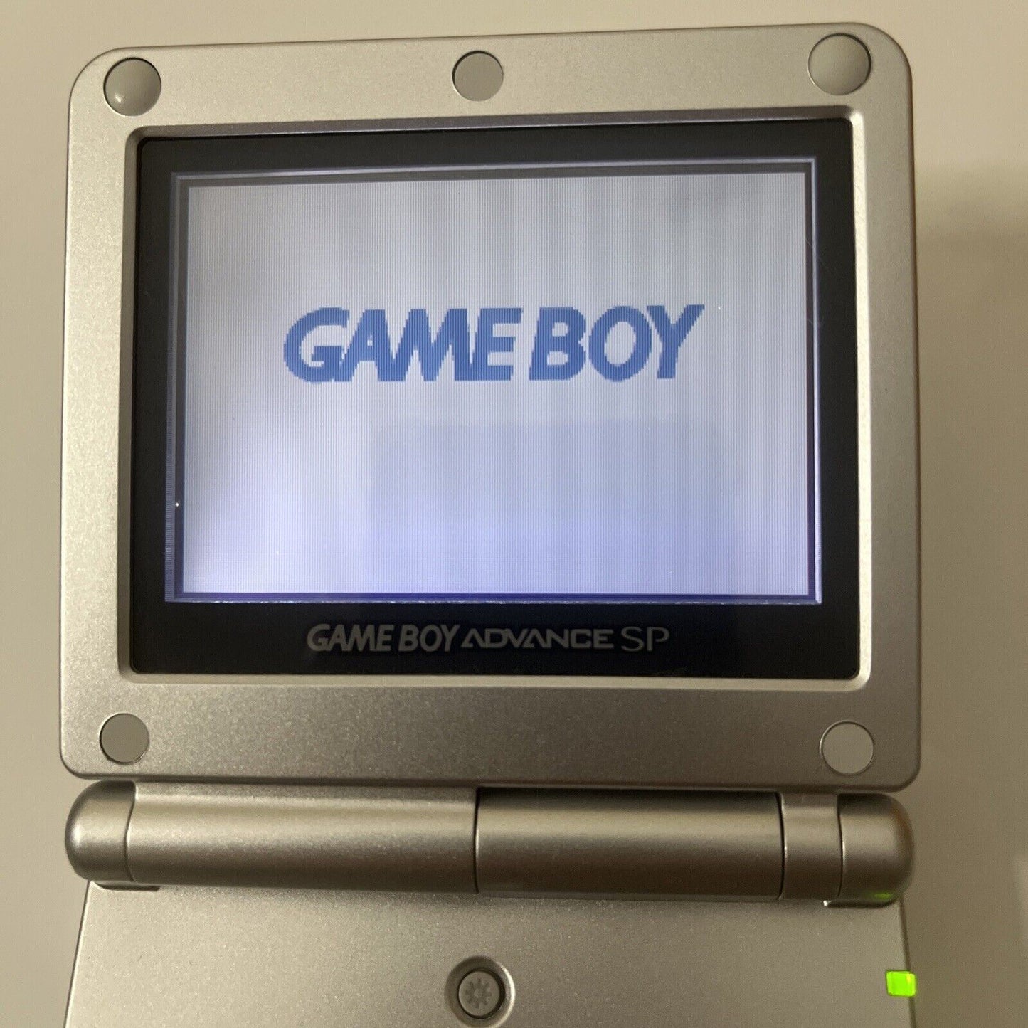 Nintendo Game Boy Advance SP Silver and Charger