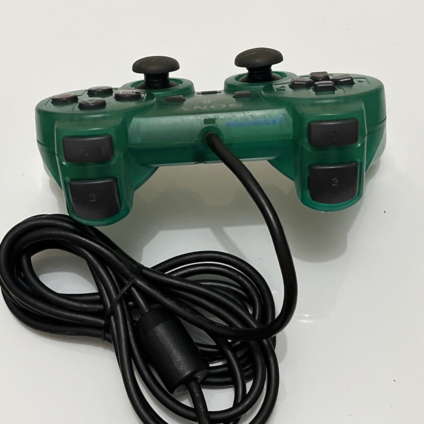 Official Sony PlayStation 2 PS2 Dual Shock Controller Green Transparent