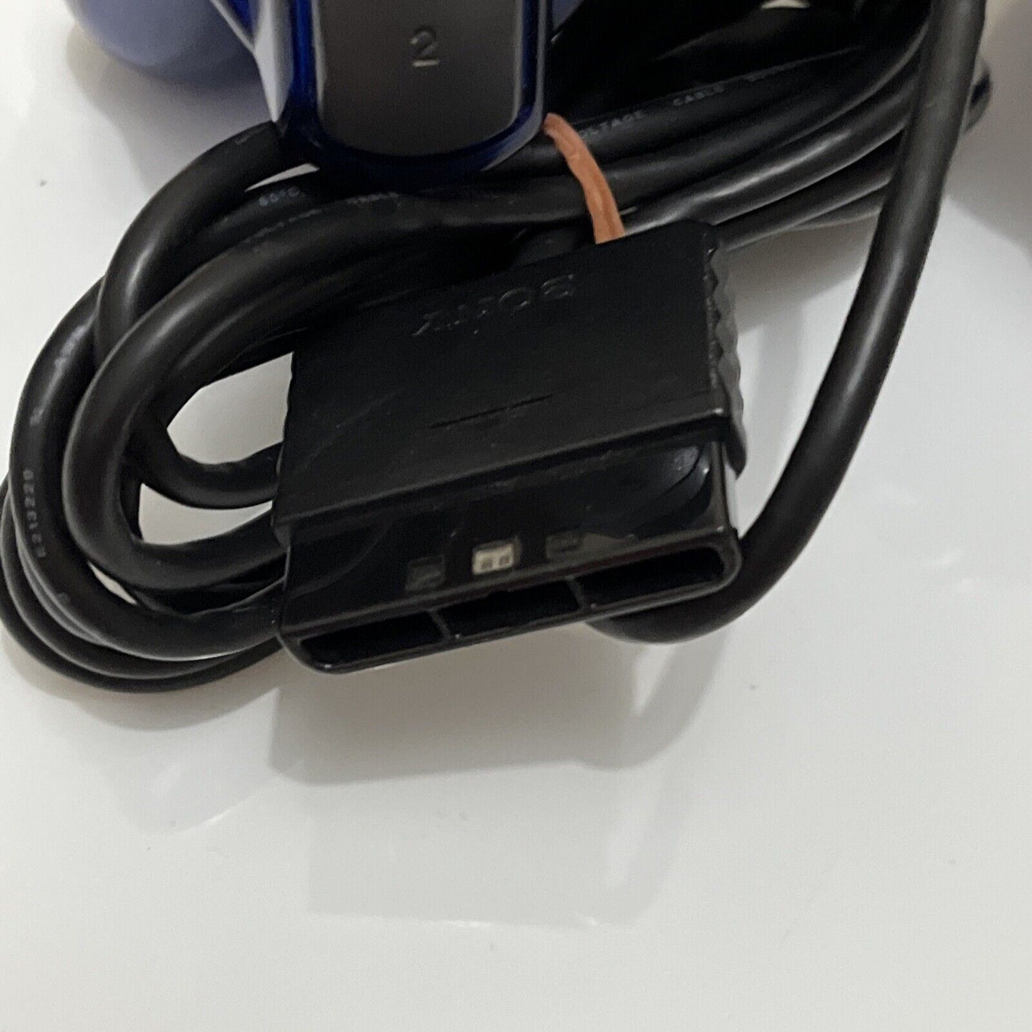 Sony Playstation 2 Dual Shock 2 Controller SCPH-10010 PS2 Transparent Dark Blue