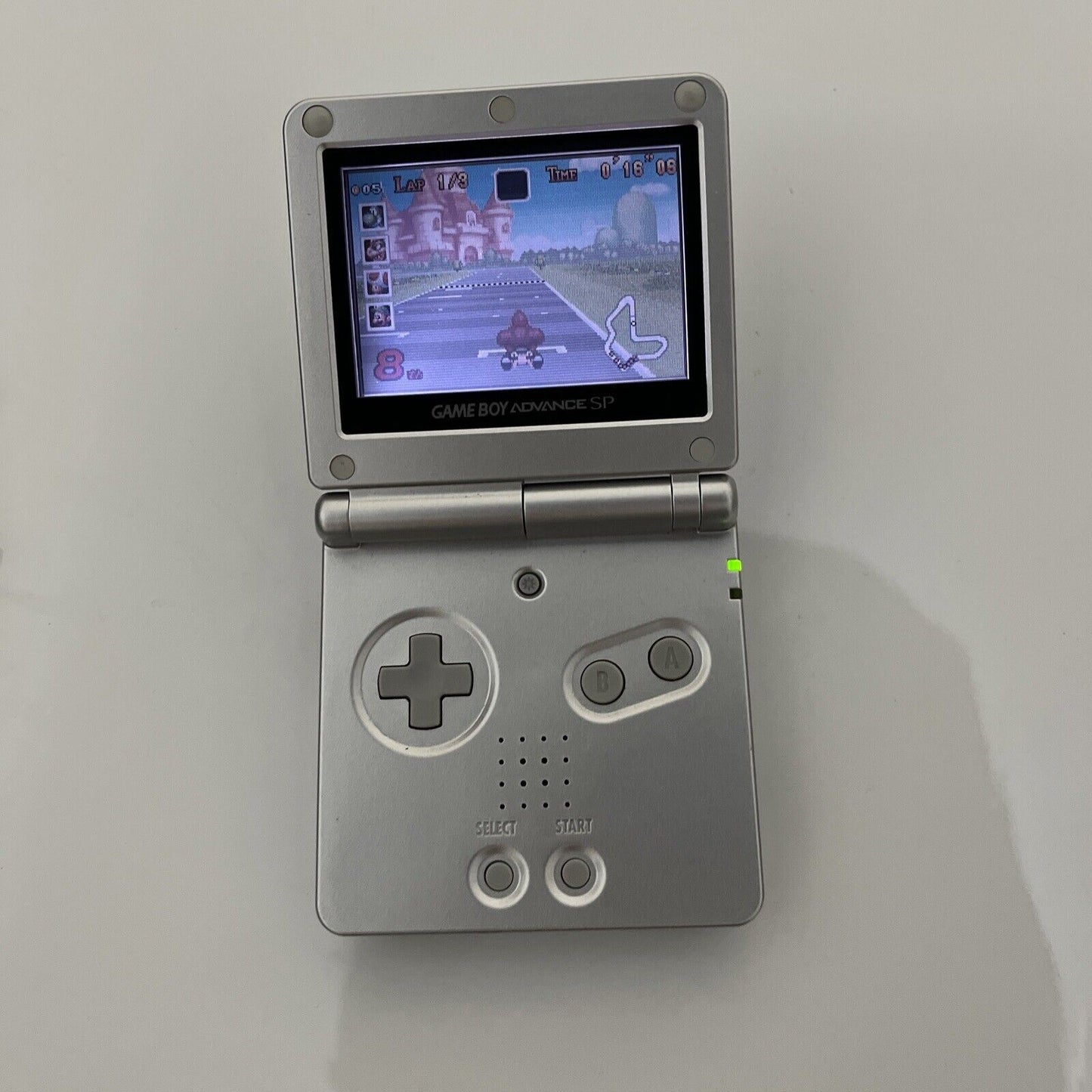 Nintendo Game Boy Advance SP Silver Handheld System includes USB Charger