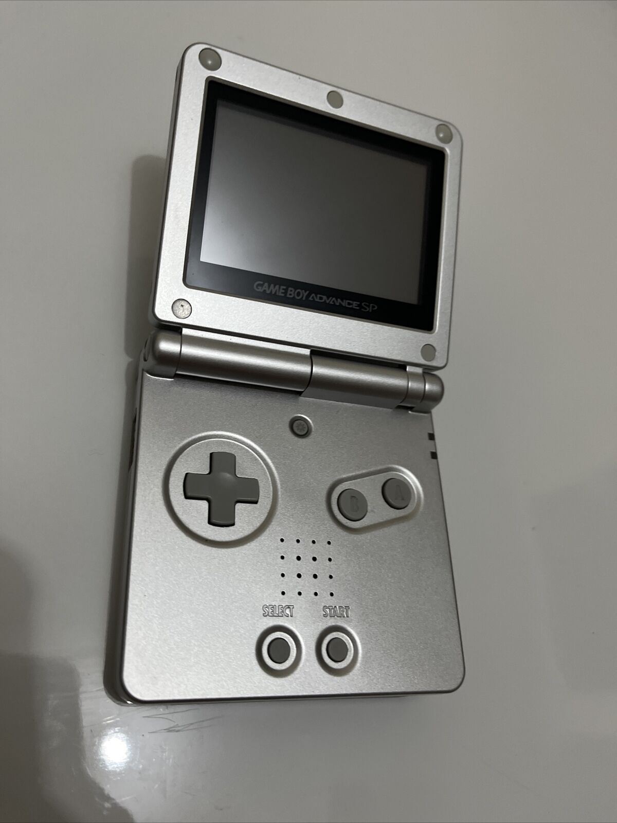 Gameboy Silver Nintendo Game Boy Advance SP Silver Handheld System includes USB Charg ...