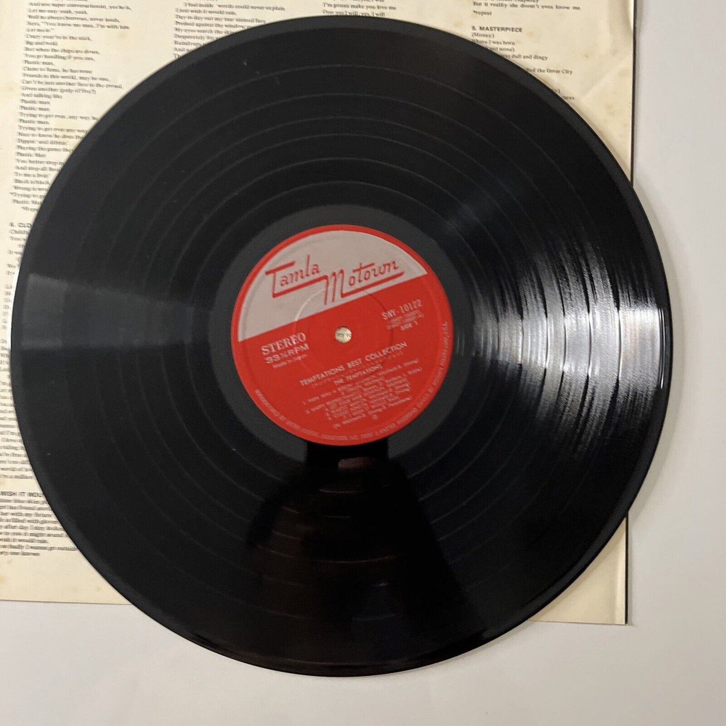 The Temptations - Best Collection LP Vinyl Record 1976 SWY-10122