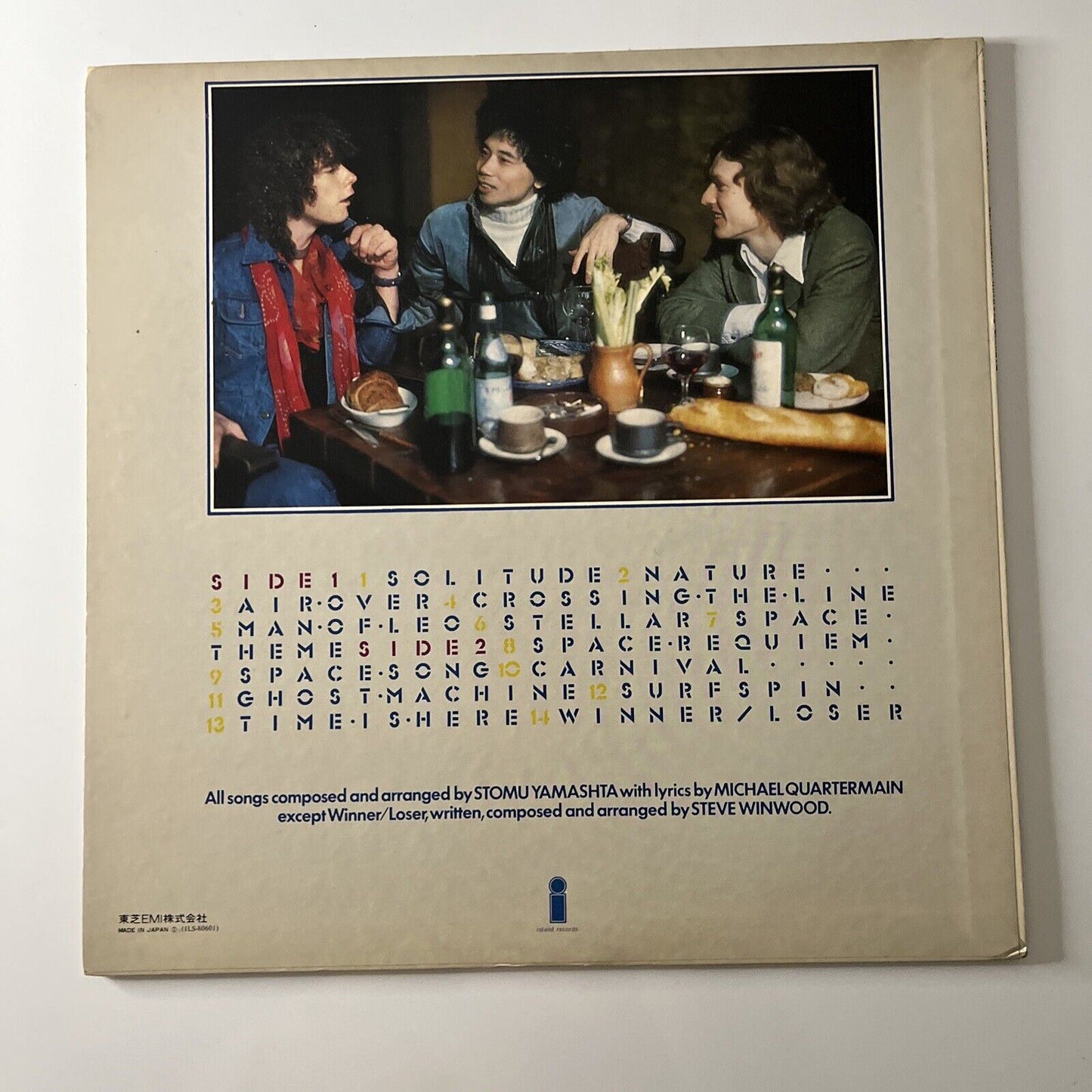 Stomu Yamashta / Steve Winwood / Michael Shrieve – Go 1976 LP Vinyl Record