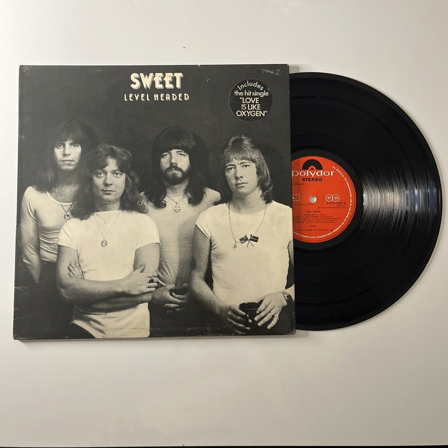 Sweet - Level Headed LP 1978 Vinyl Record Album
