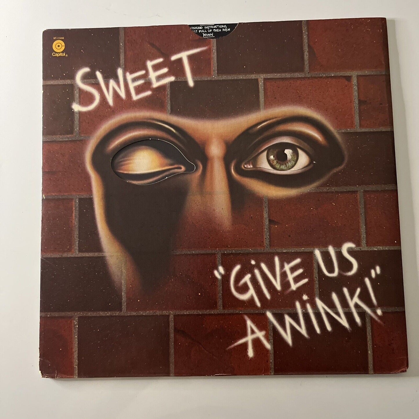 Sweet - Give Us A Wink LP 1976 Vinyl Record Capitol Records ST-511496