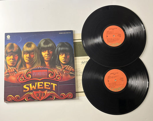 Sweet - Anthology Live + Studio 1975 Double LP Vinyl Record JAPAN ver ECS-67057