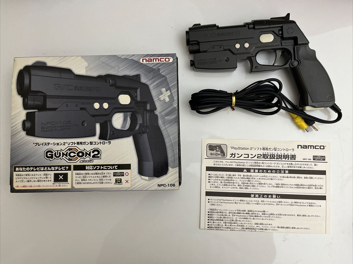 Guncon Revolver Official Sony PlayStation 2 Namco Guncon 2 Light Gun Controller NPC-10 ...