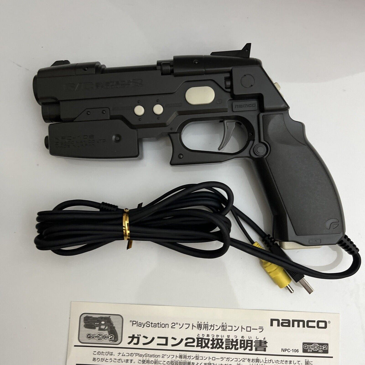 Guncon Revolver Official Sony PlayStation 2 Namco Guncon 2 Light Gun Controller NPC-10 ...