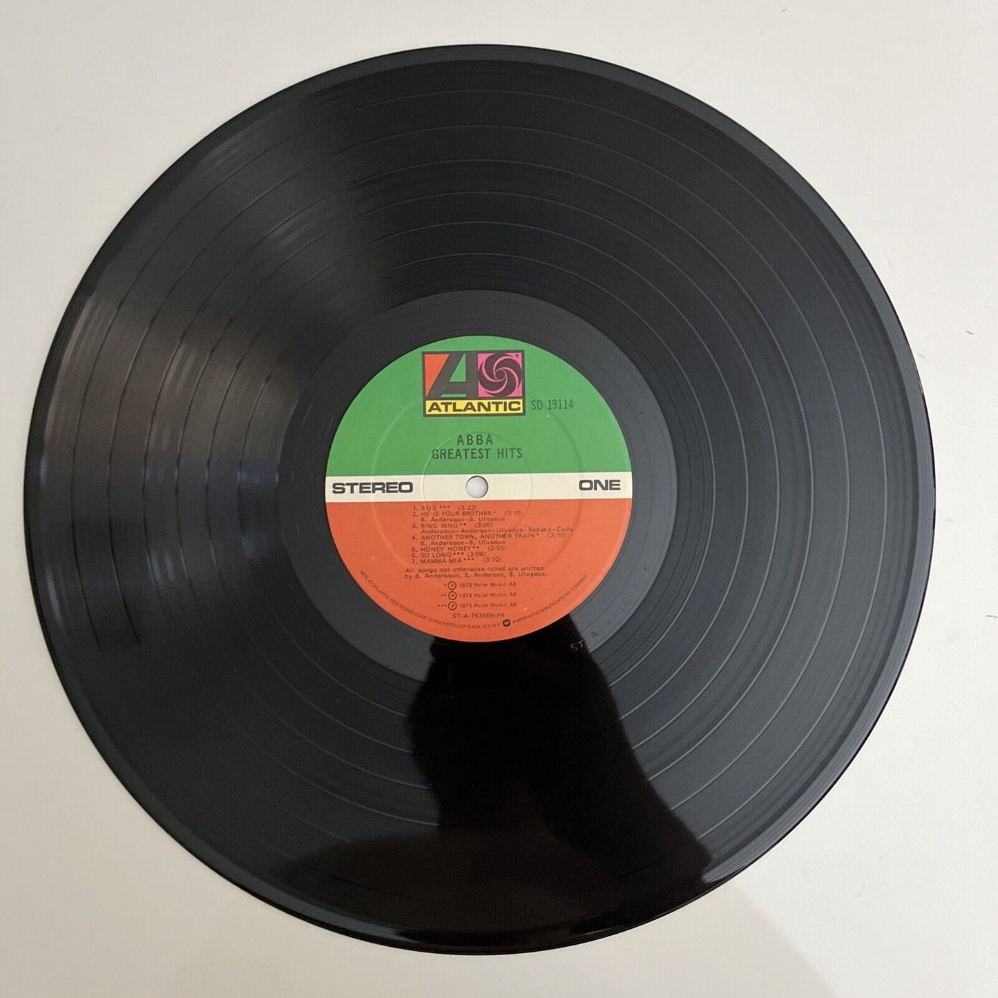 ABBA Greatest Hits Vinyl Record SD 19114 LP 1975