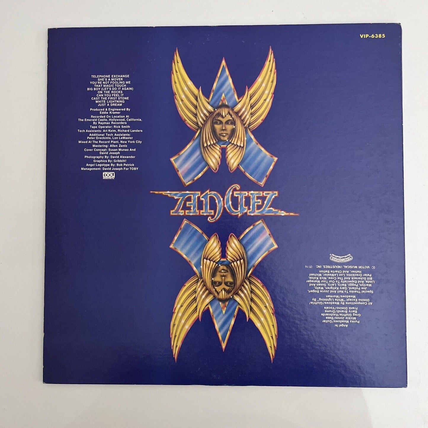 Angel - On Earth As It Is In Heaven LP 1977 Vinyl Record VIP-6385