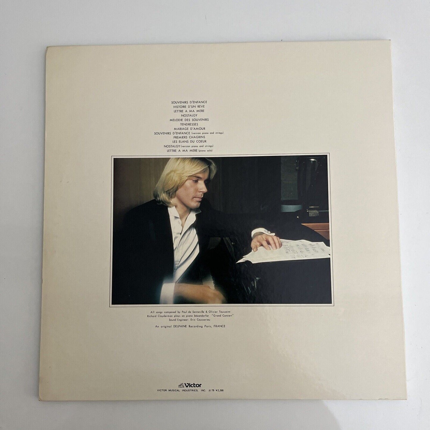 Richard Clayderman – Souvenirs D'Enfance LP 1979 Vinyl Record VIP-7291