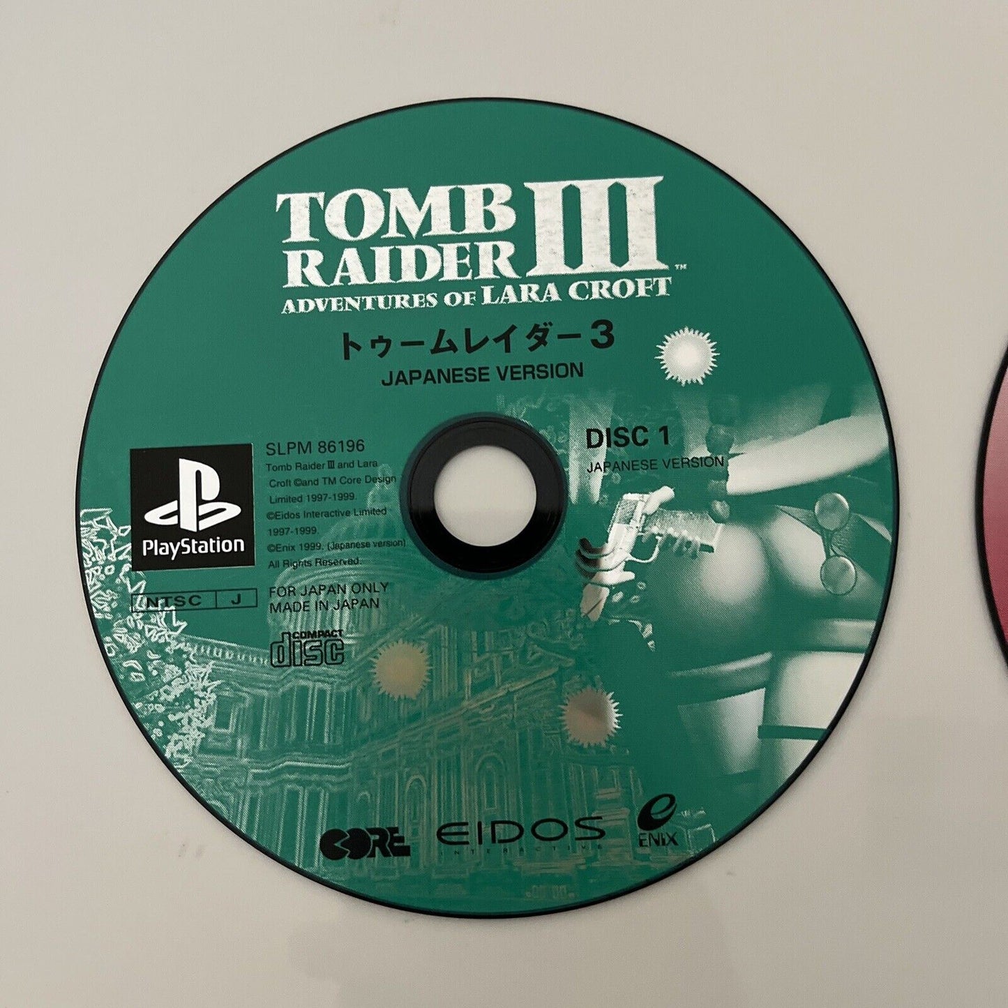 Tomb Raider 3 - Sony PlayStation PS1 NTSC-J JAPAN Game Complete