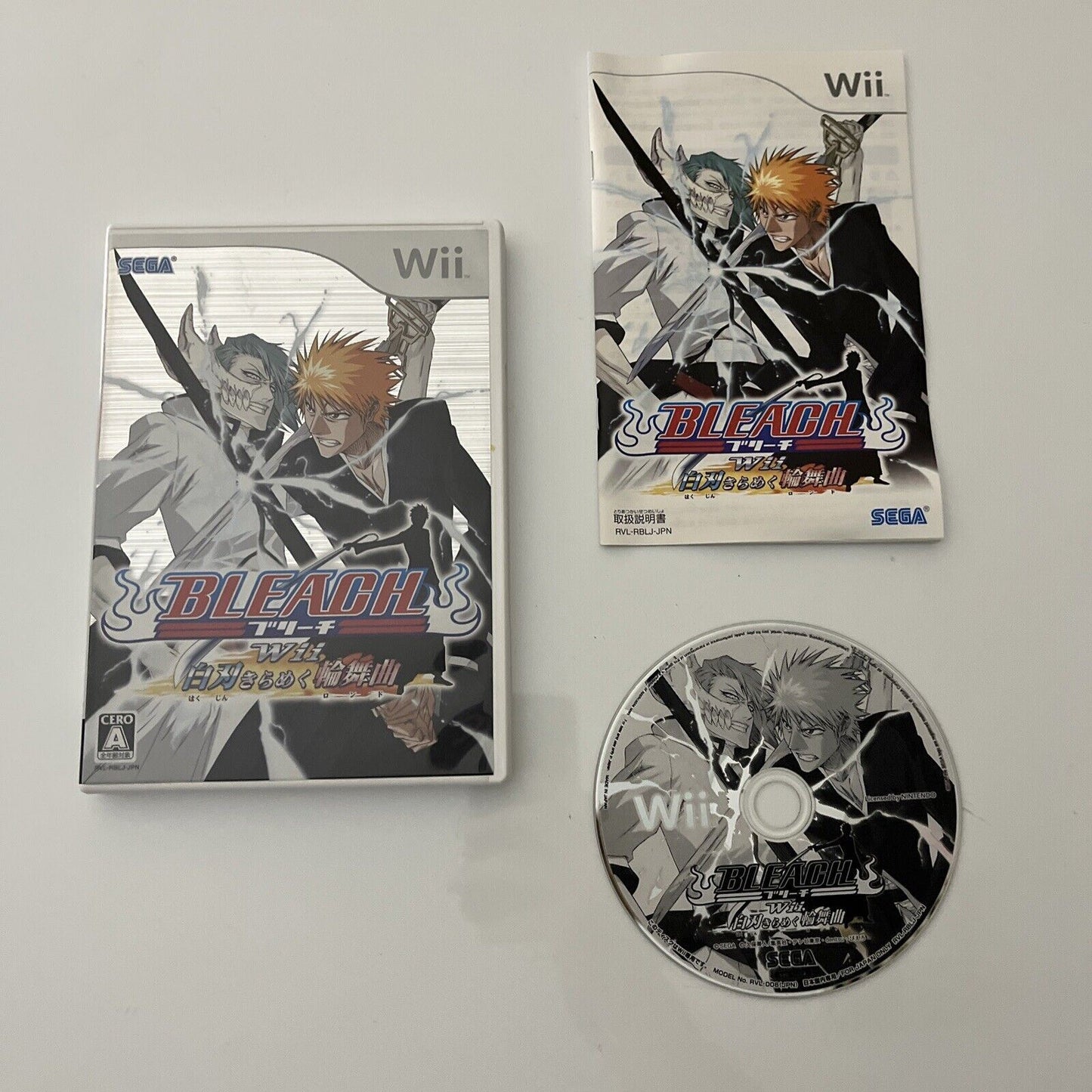 Bleach Shattered Blade - Nintendo Wii NTSC-J JAPAN SEGA Fighting Game Complete