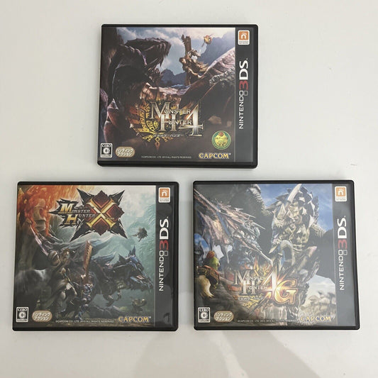 Monster Hunter 4, 4G, X - Nintendo 3DS JAPAN Game Complete