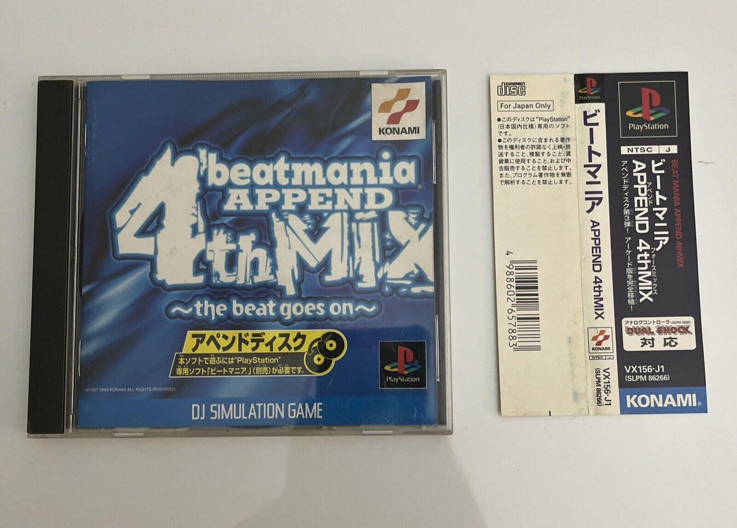 Beatmania Append 4th Mix - Sony PlayStation PS1 NTSC-J JAPAN Game Complete