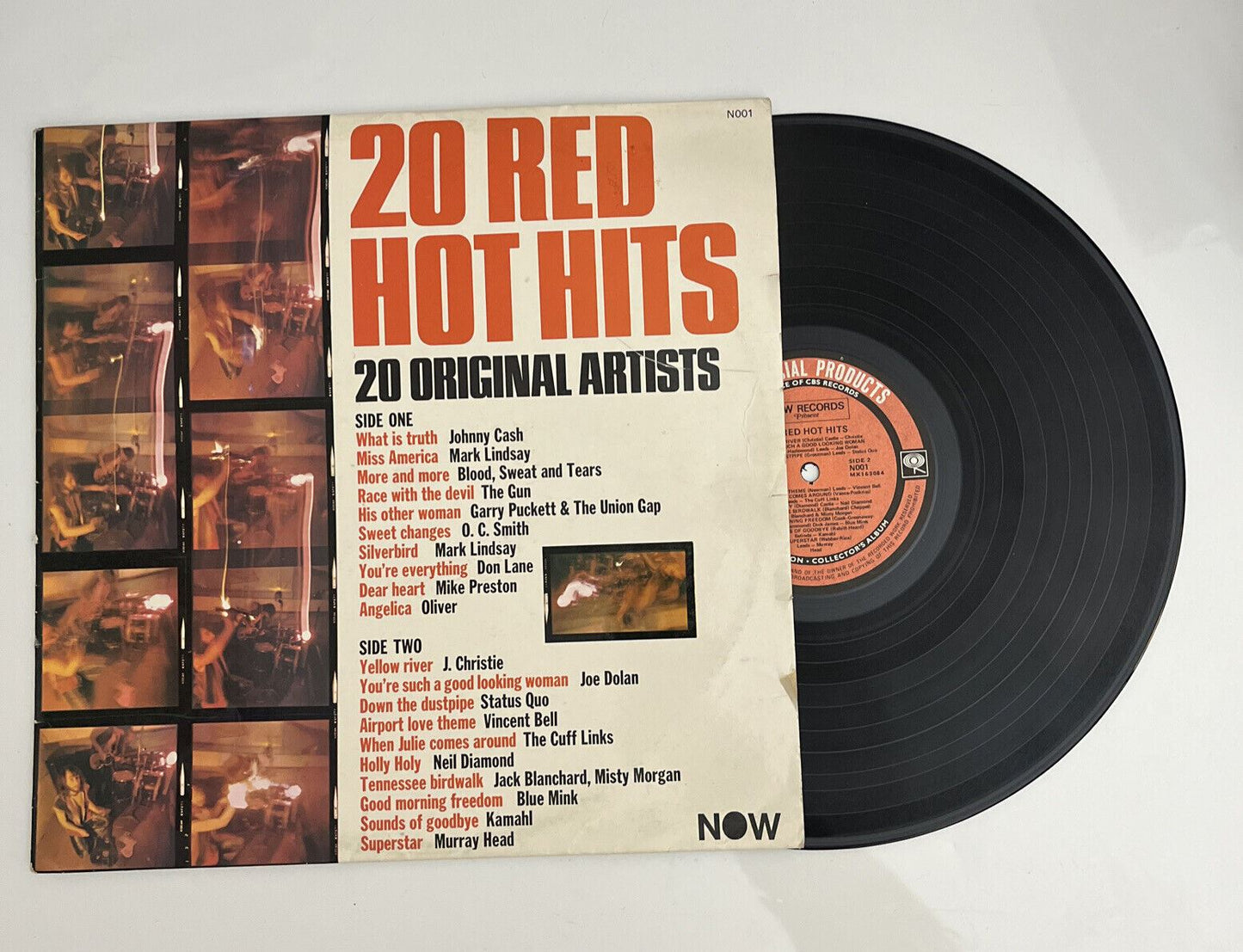 20 Red Hot Hits LP 1970 Various Artist Vinyl Record N001 Don Lane Johnny Cash