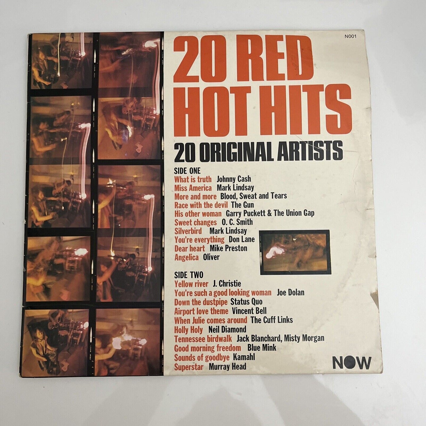 20 Red Hot Hits LP 1970 Various Artist Vinyl Record N001 Don Lane Johnny Cash