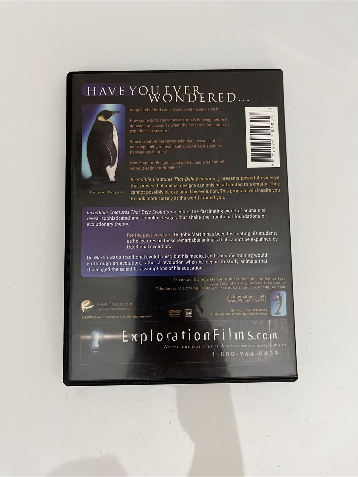 Incredible Creatures that Defy Evolution III (DVD) Documentary NEW All Region