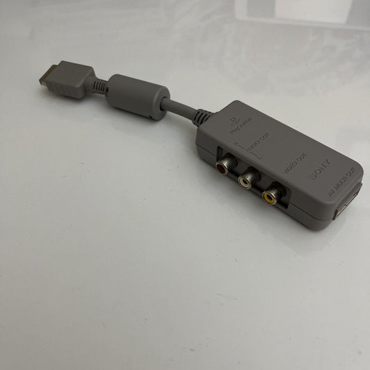 Genuine Official Sony Playstation PS1 PS2 RCA AV Adapter SCPH-1160