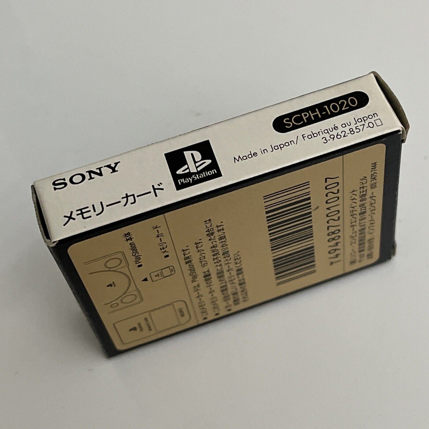 Genuine Sony PlayStation PsOne SCPH-1020 1MB Memory Card Made In Japan Complete