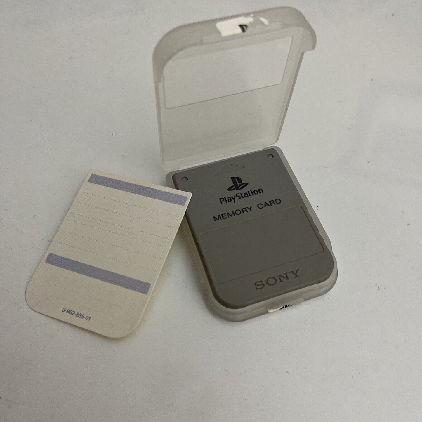 Genuine Official Sony Memory Card SCPH-1020 Grey Complete PlayStation 1 PS1 1MB