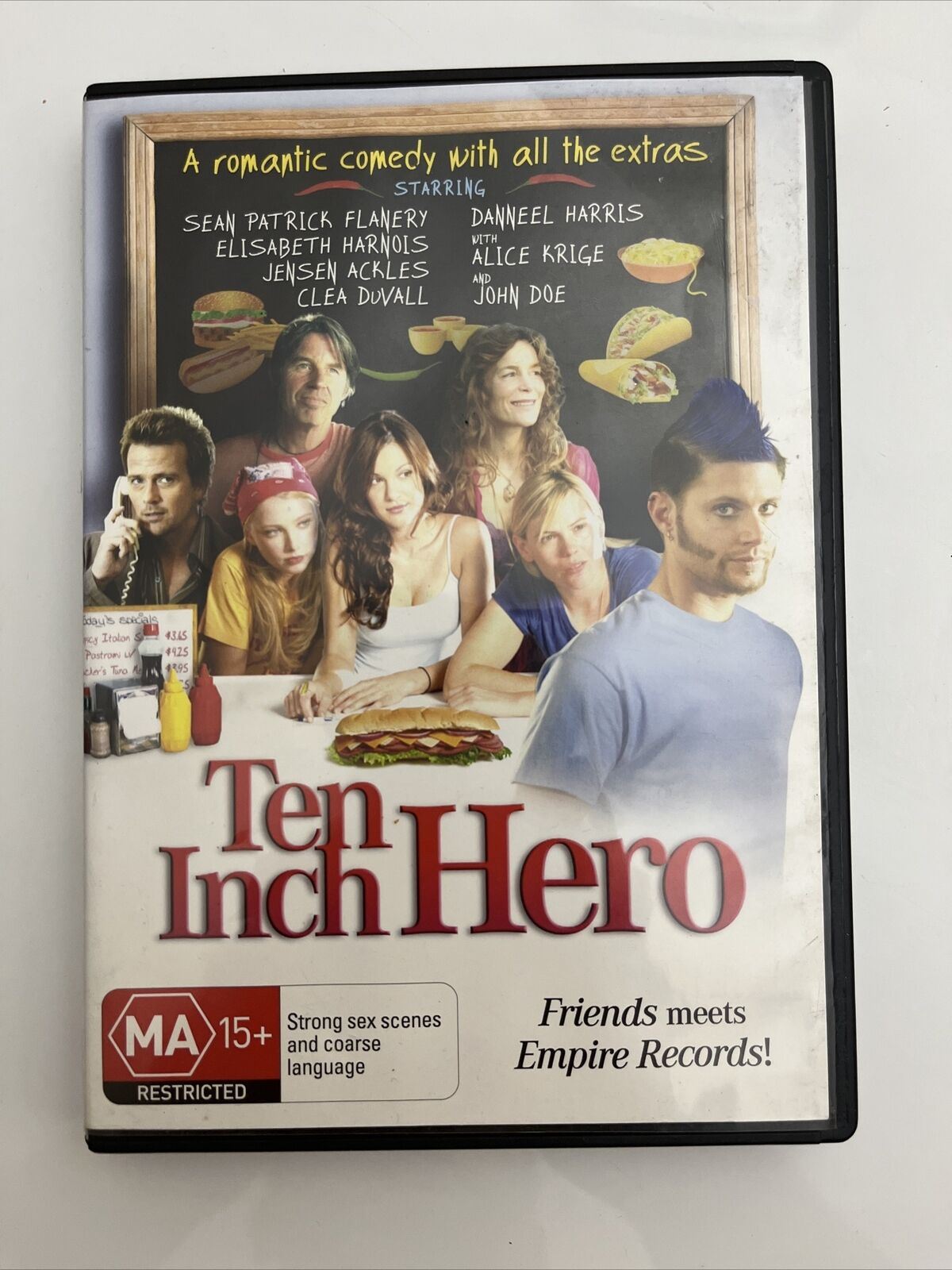 Ten Inch Hero (DVD, 2006) Jensen Ackles, Sean Patrick Flanery Region 4