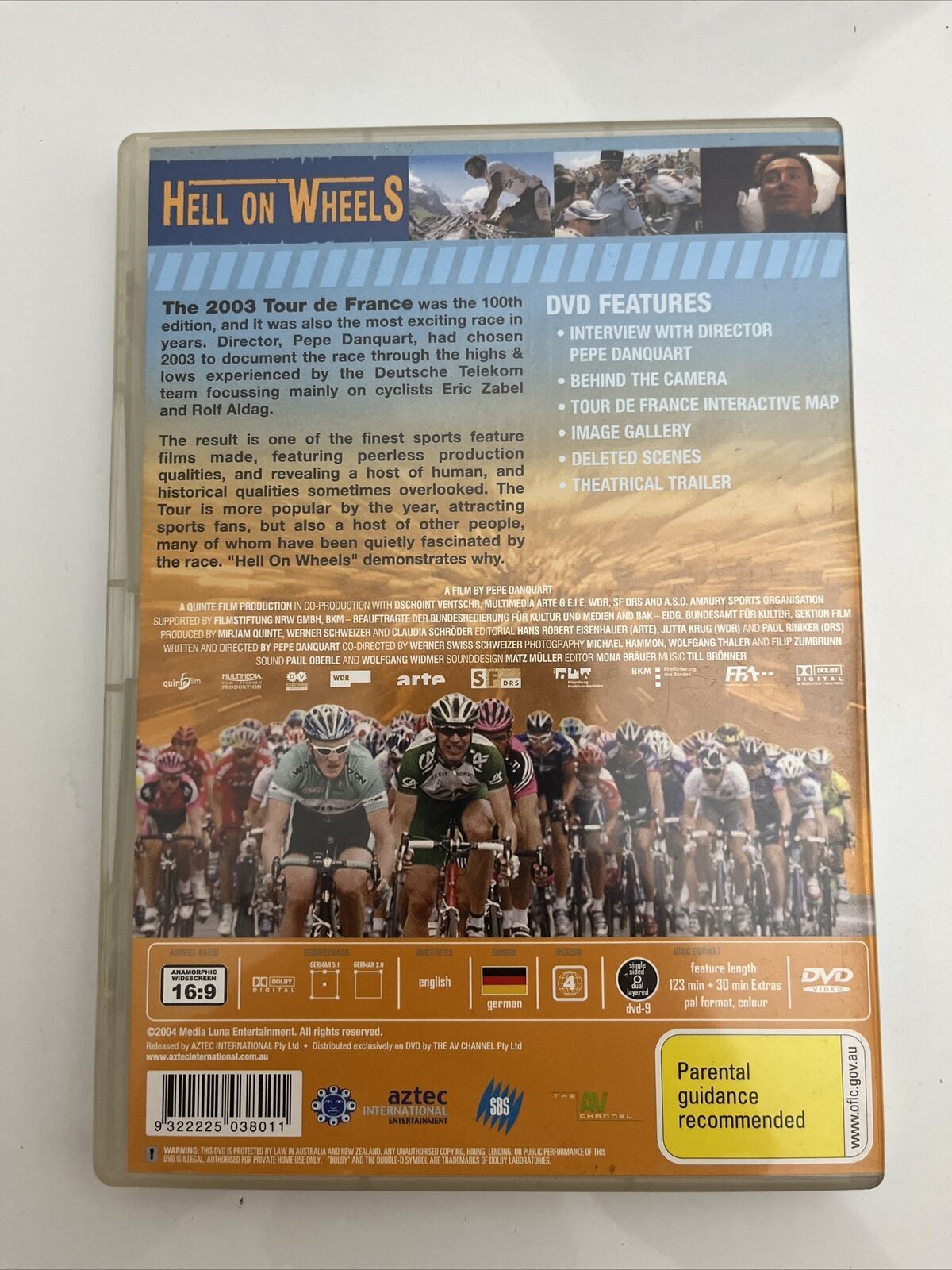 Hell On Wheels (DVD, 2004) Tour de France Cycling Documentary Region 4