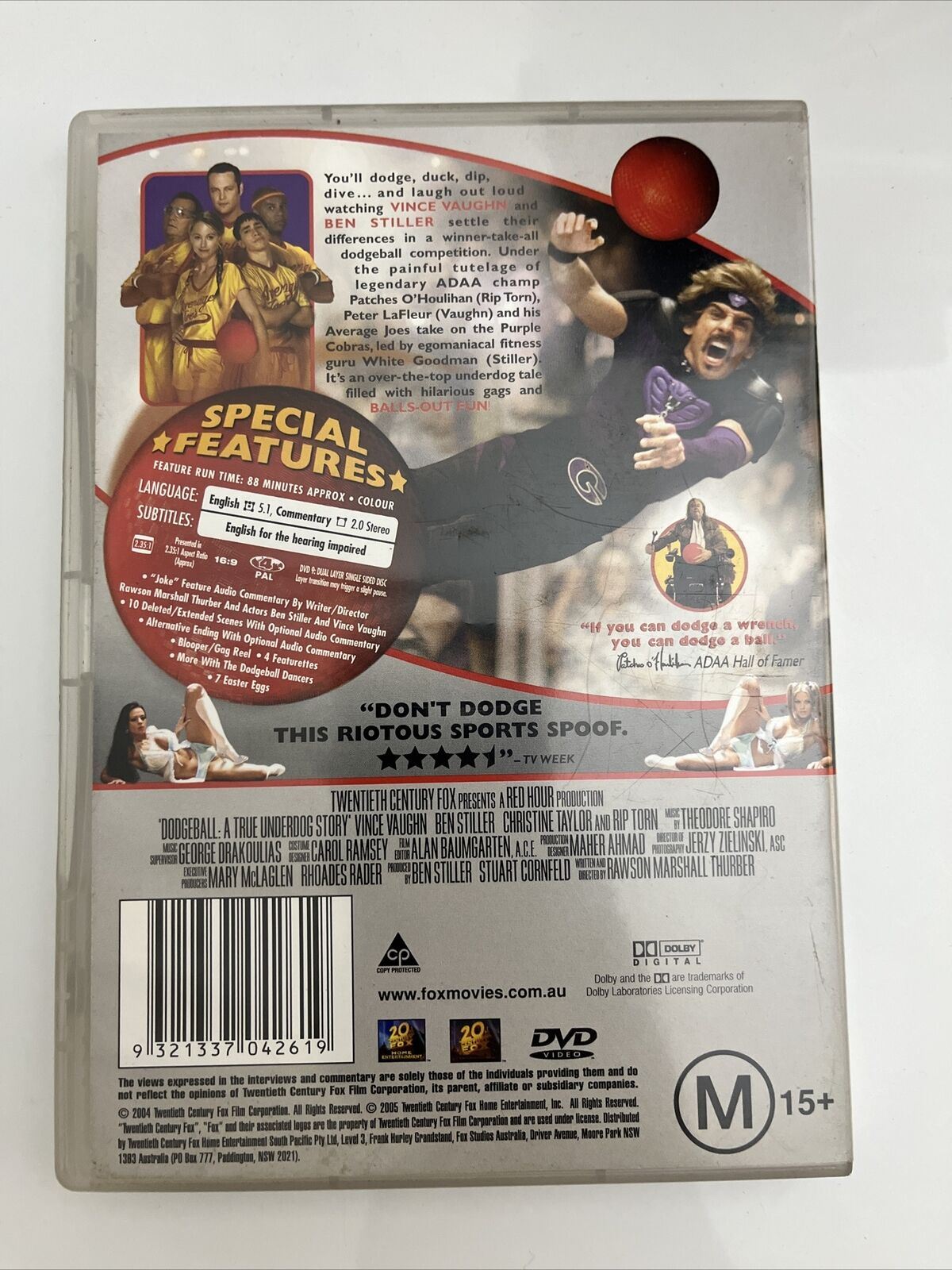 Dodgeball (DVD, 2004) Vince Vaughn, Ben Stiller Comedy Region 4