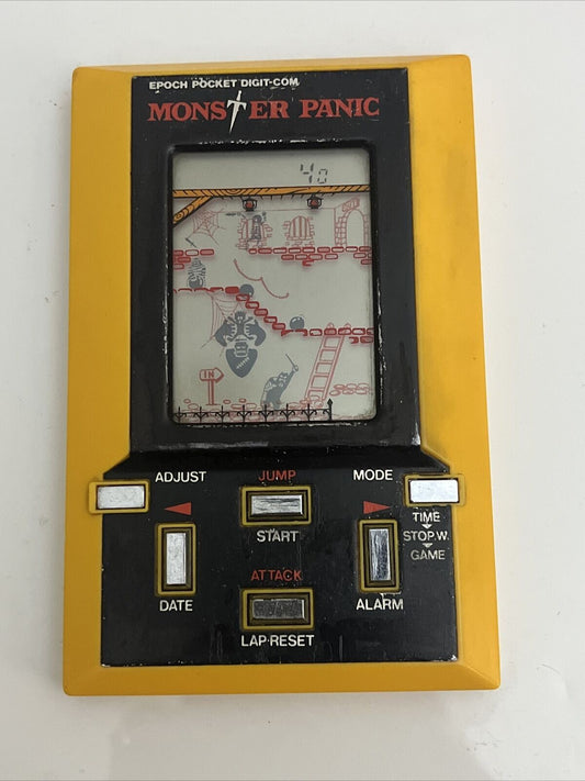 Monster Panic Epoch Pocket Portable LCD Electronic Game 1981 Made in Japan