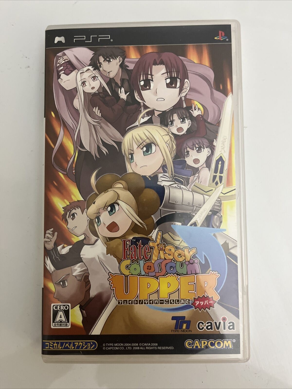 Fate Tiger Colosseum Upper - Sony PlayStation PSP JAPAN Capcom Game Complete