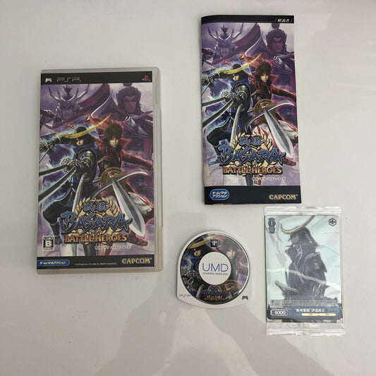 Sengoku Basara Battle Heroes + Collectible Card - Sony PSP JAPAN Game Complete