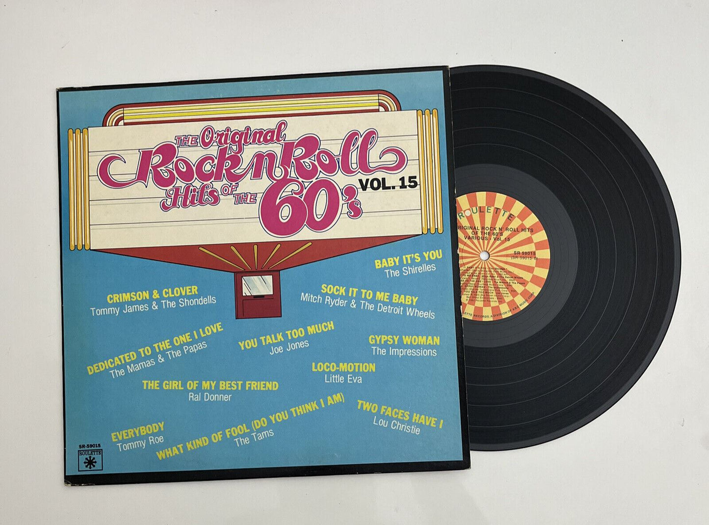 The Original Rock N' Roll Hits Of The 60's Vol. 15 Vinyl Record 1982 LP SR-59015