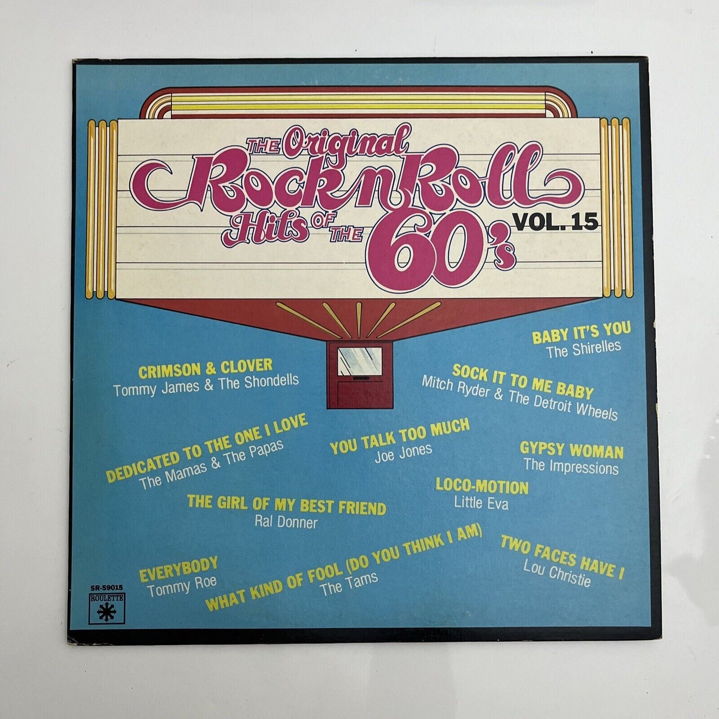 The Original Rock N' Roll Hits Of The 60's Vol. 15 Vinyl Record 1982 LP SR-59015