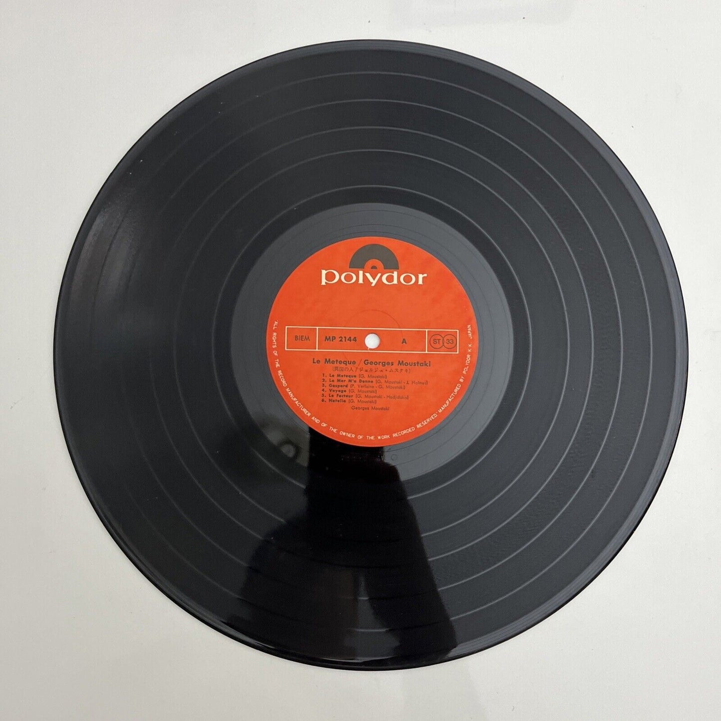 Georges Moustaki - Le Meteque LP 1969 Vinyl Record MP-2144