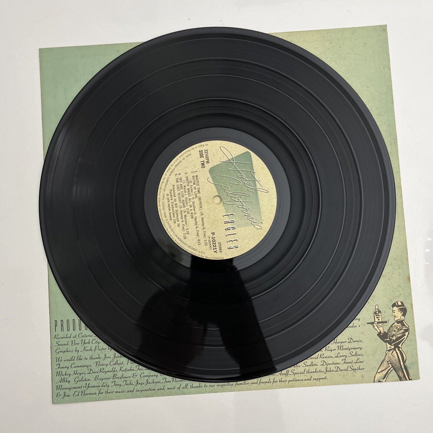 Eagles - Hotel California 1976 LP Vinyl Record P-10221Y