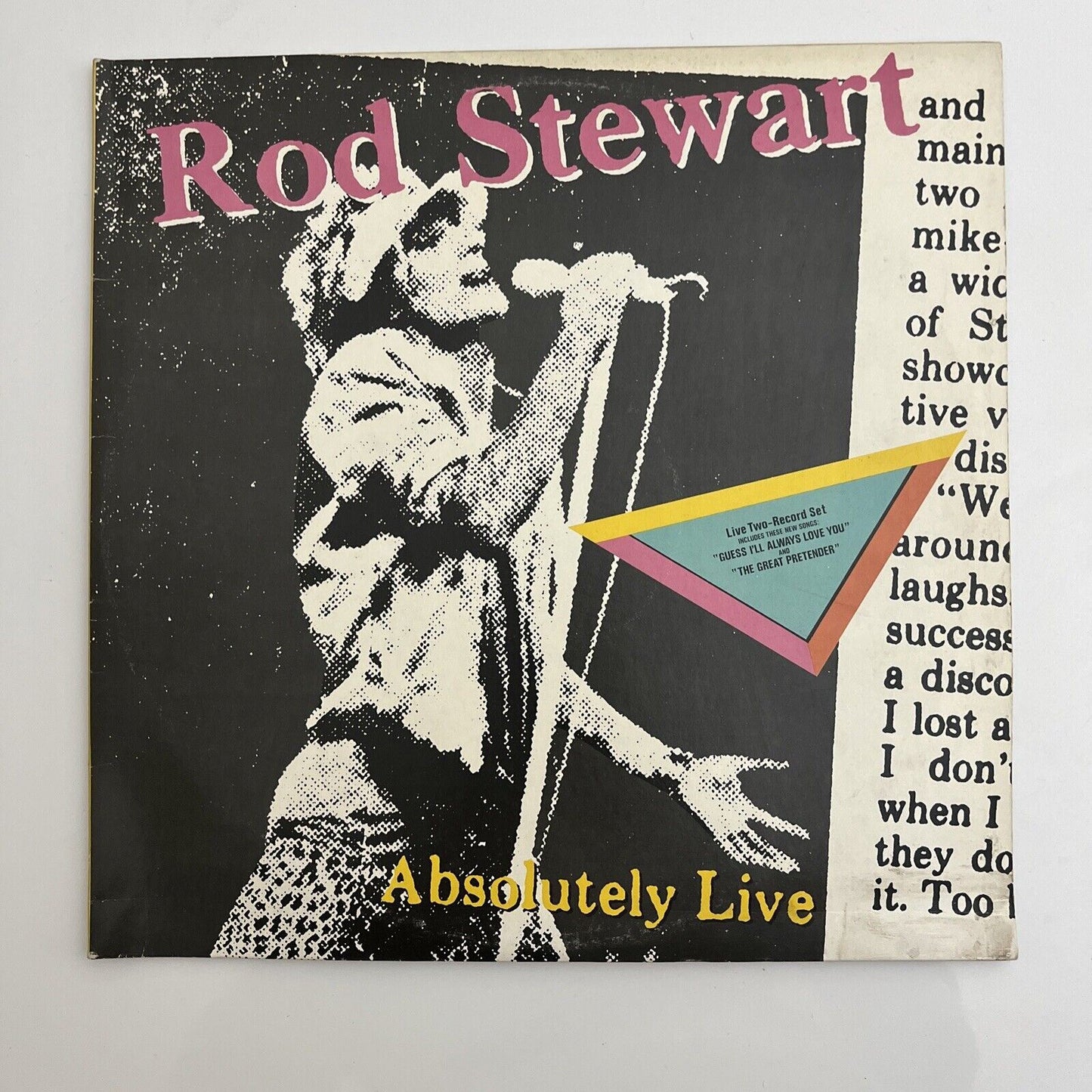 Rod Stewart - Absolutely Live 1982 Double LP Vinyl Record P-5603