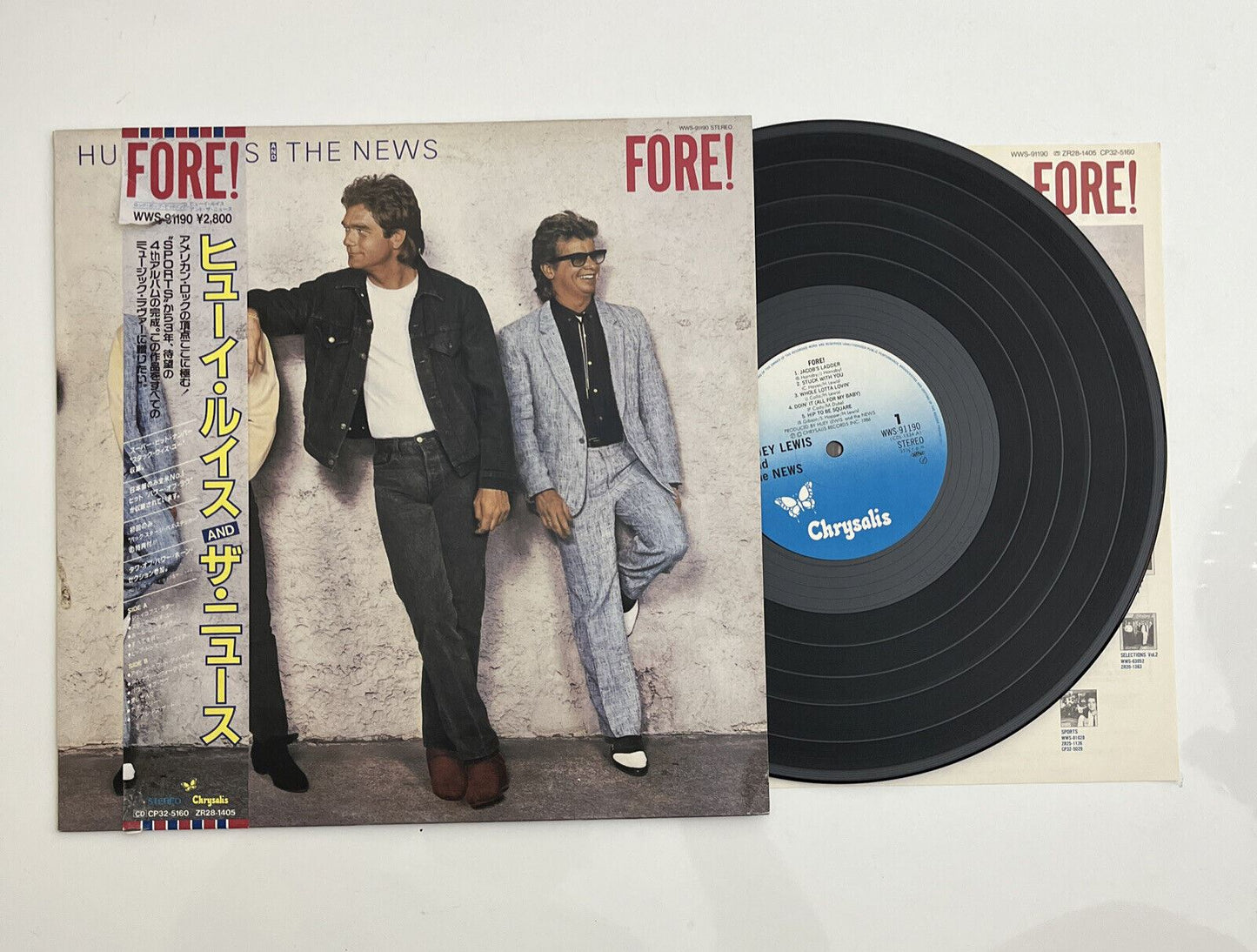 Huey Lewis and the News - Fore! LP 1983 Vinyl Record WWS-91190