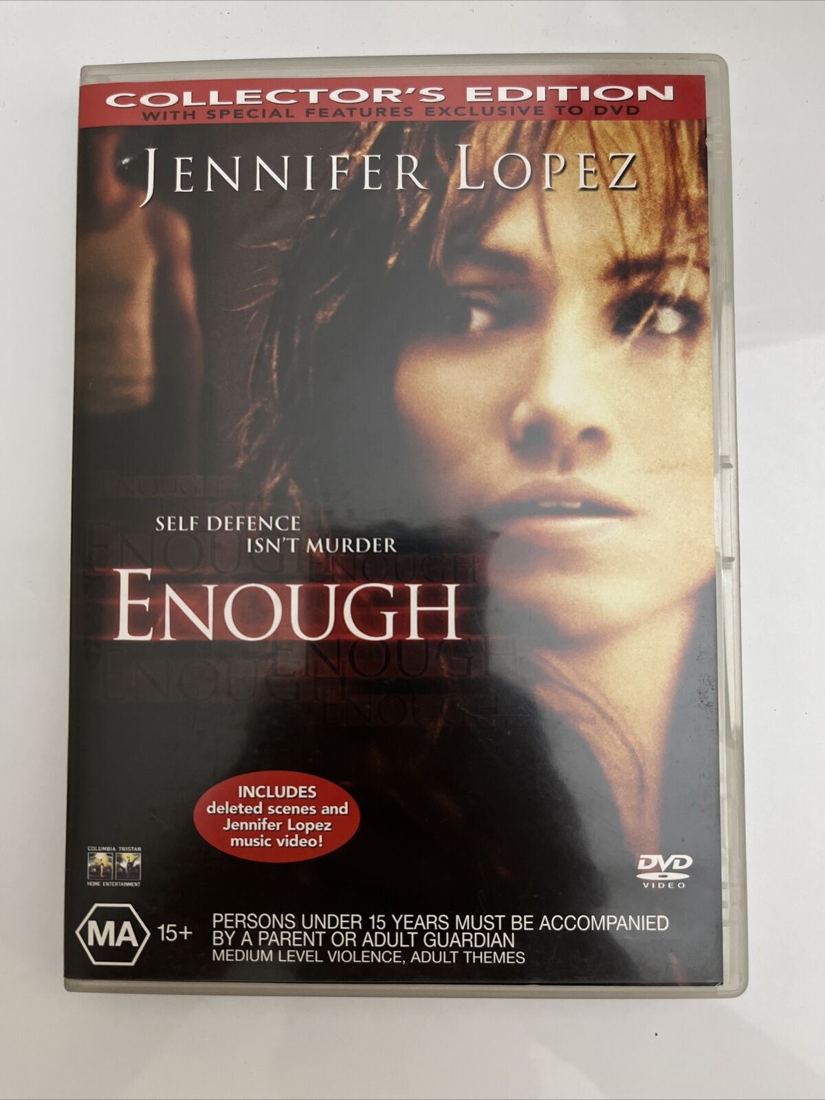 Enough (DVD, 2002) Jennifer Lopez, Billy Campbell, Juliette Lewis Region 4