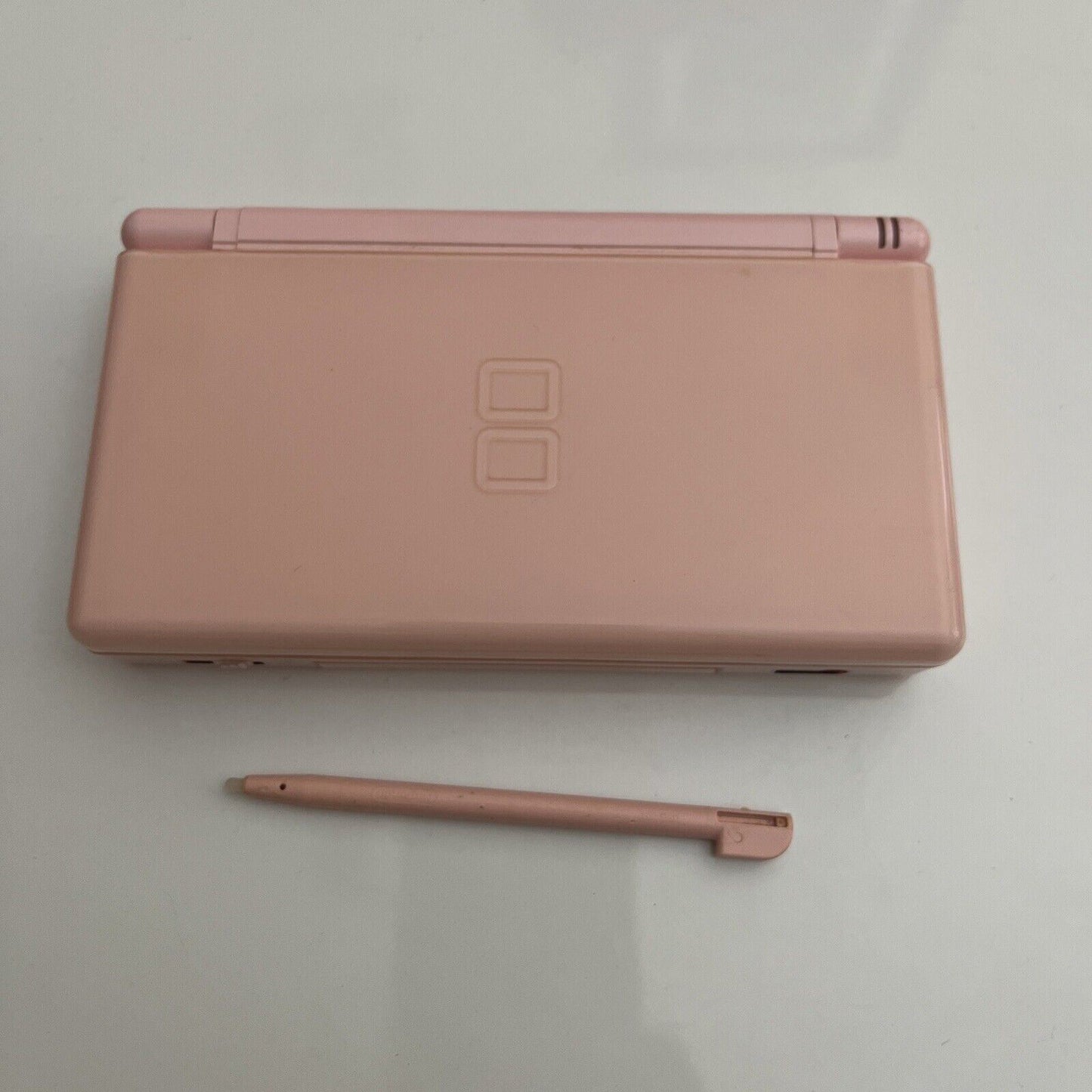 Nintendo DS Lite Coral Pink Console with Stylus, Case & Charger