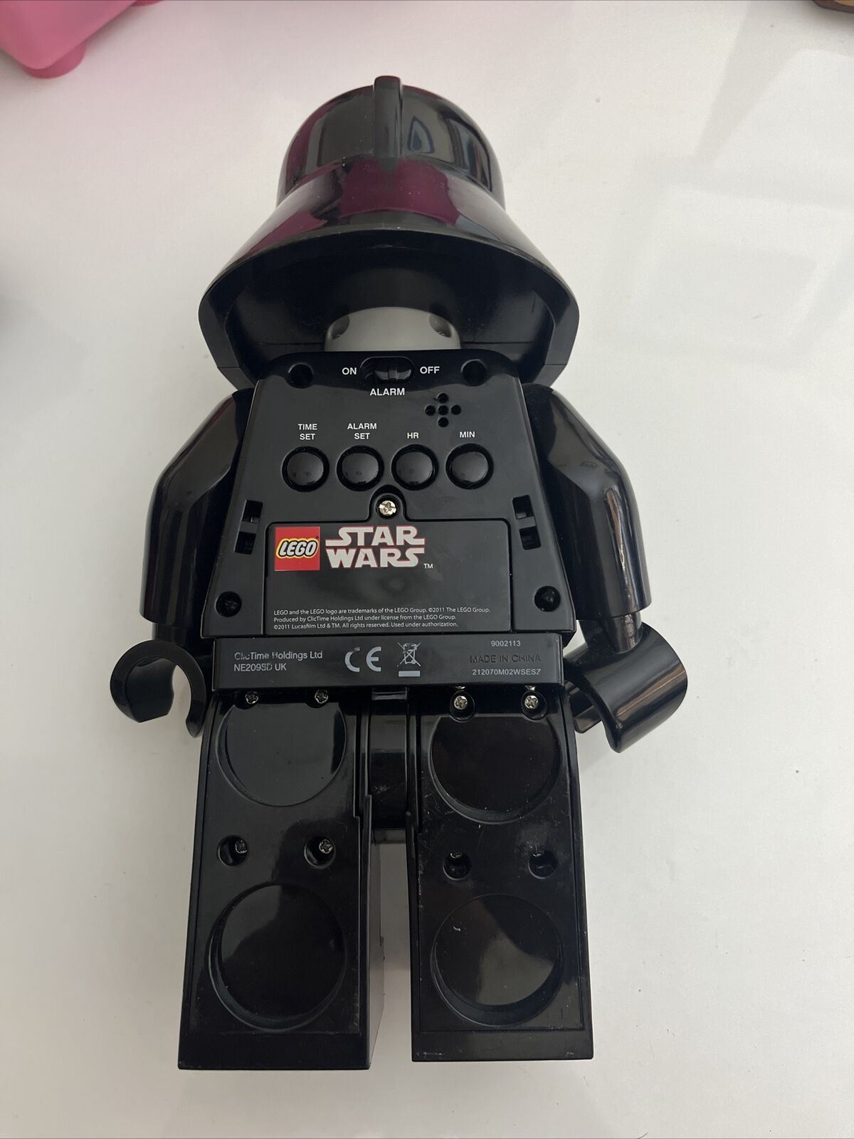 Lego Star Wars Darth Vader Alarm Clock 9.5" Tall 9002113