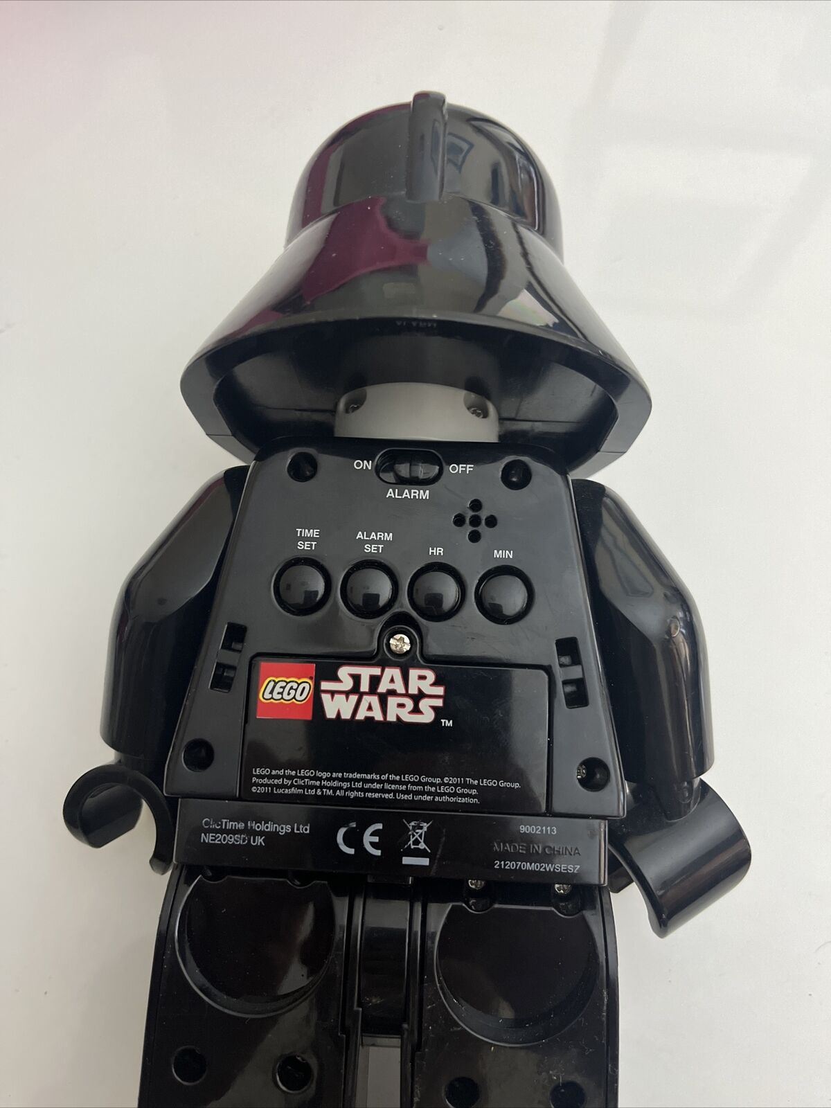 Lego Star Wars Darth Vader Alarm Clock 9.5" Tall 9002113