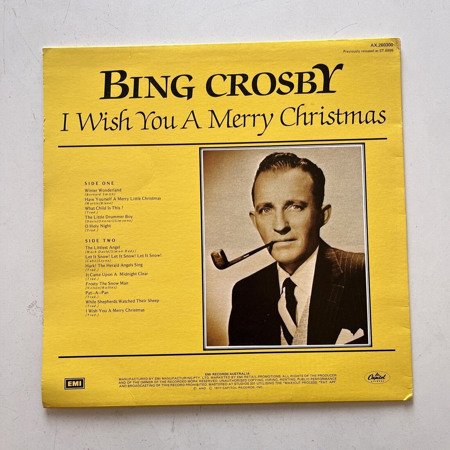 Bing Crosby - I Wish You A Merry Christmas LP 1977 Vinyl Records AX.260300